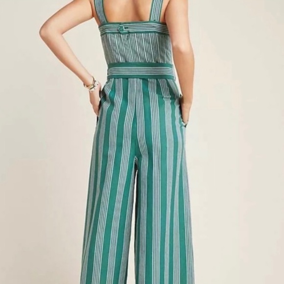 ❌SOLD❌ Anthropologie Striped Jumpsuit - Picture 4 of 8